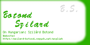 botond szilard business card