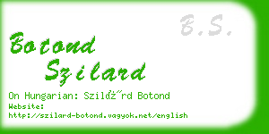 botond szilard business card